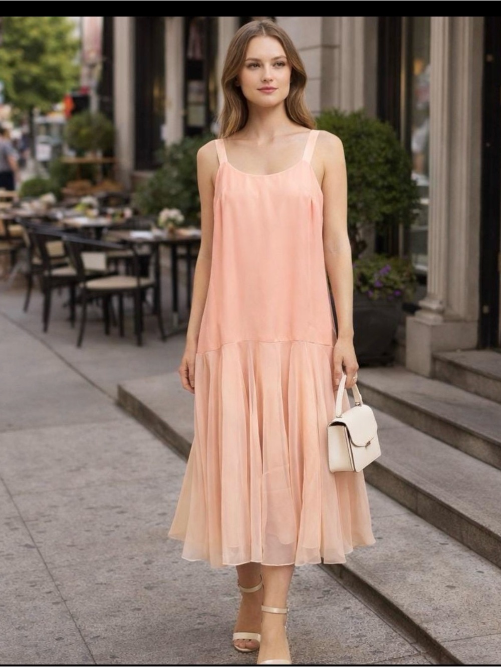 JACKBRYAN Light Pink Spaghetti Strap Slip Dress